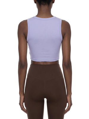 Women's Tight Crew Neck Crop Tank Top – Slim Fit Essential Sleeveless Top