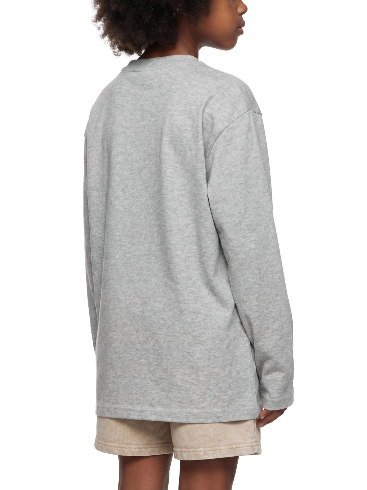 Kids' Drop Shoulder Long Sleeve T-Shirt – Oversized Cotton Casual Tee