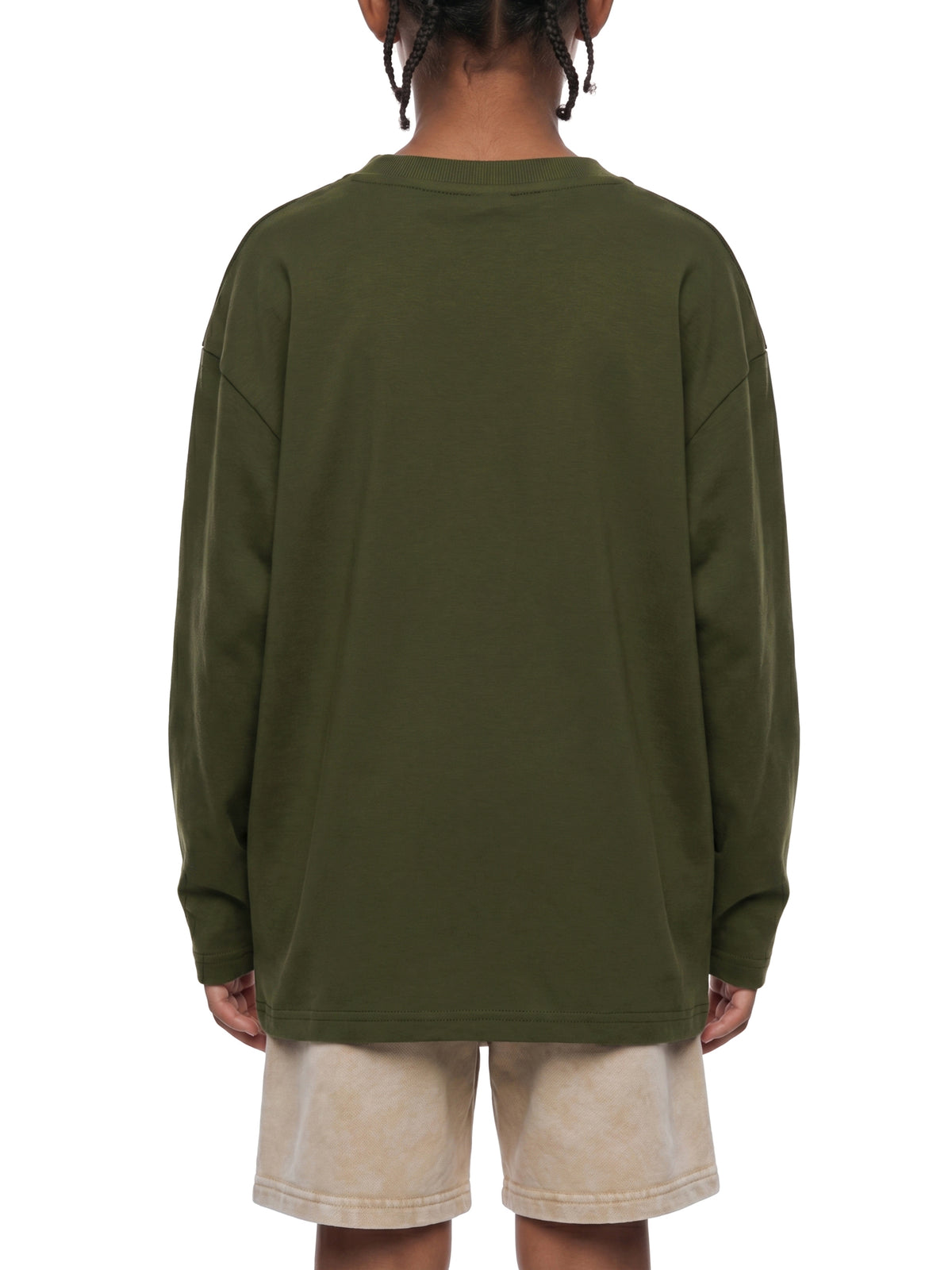 Kids' Drop Shoulder Long Sleeve T-Shirt – Oversized Cotton Casual Tee