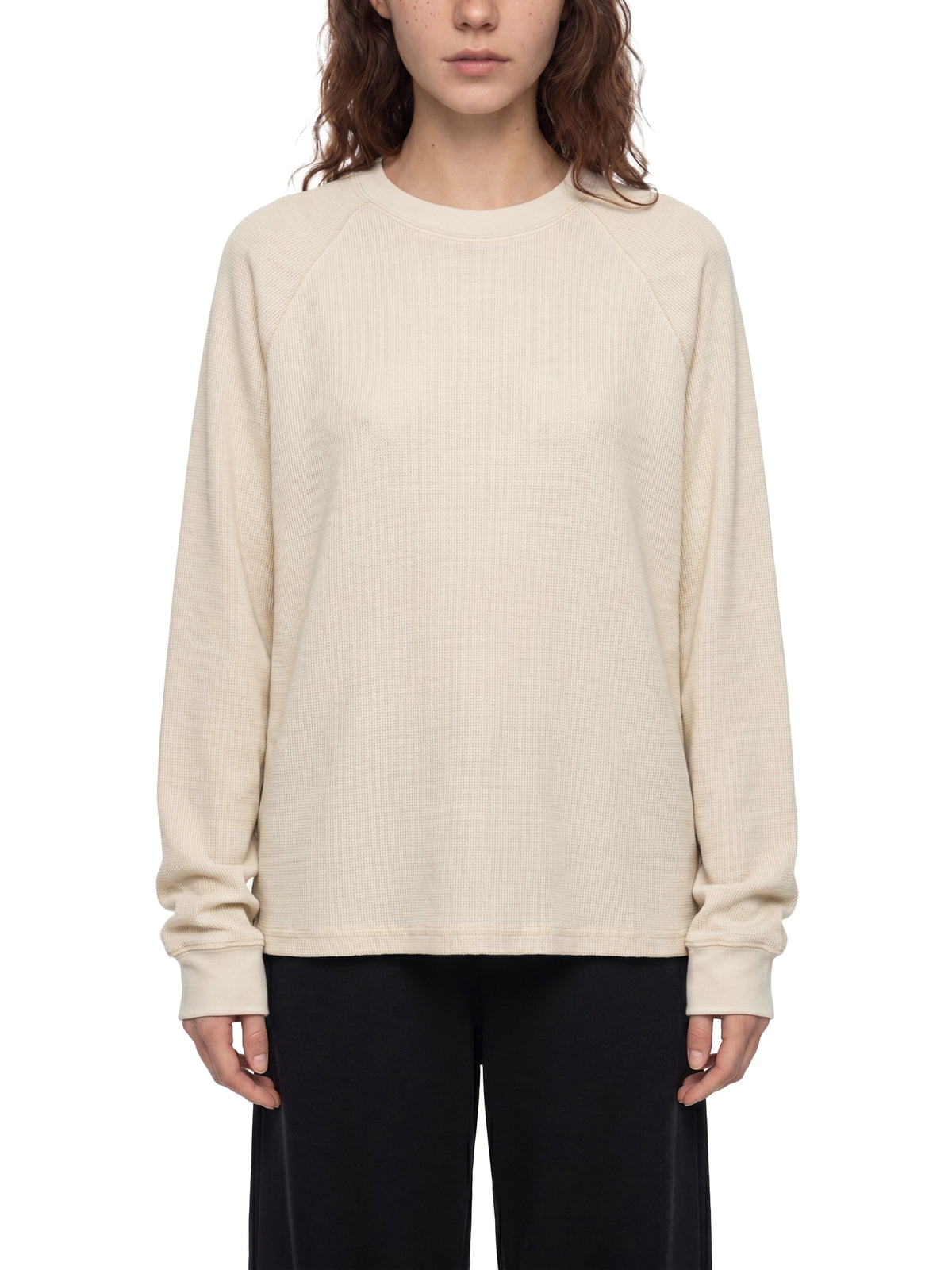 Unisex Vintage Wash Boxy Waffle T-Shirt – Oversized Textured Streetwear Tee