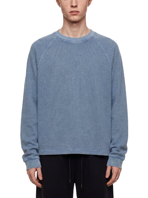 Unisex Vintage Wash Boxy Waffle T-Shirt – Oversized Textured Streetwear Tee