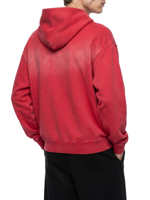 Unisex Vintage Sunfade Two-Way Zip Boxy Fleece Hoodie – Oversized Heavyweight Hoodie