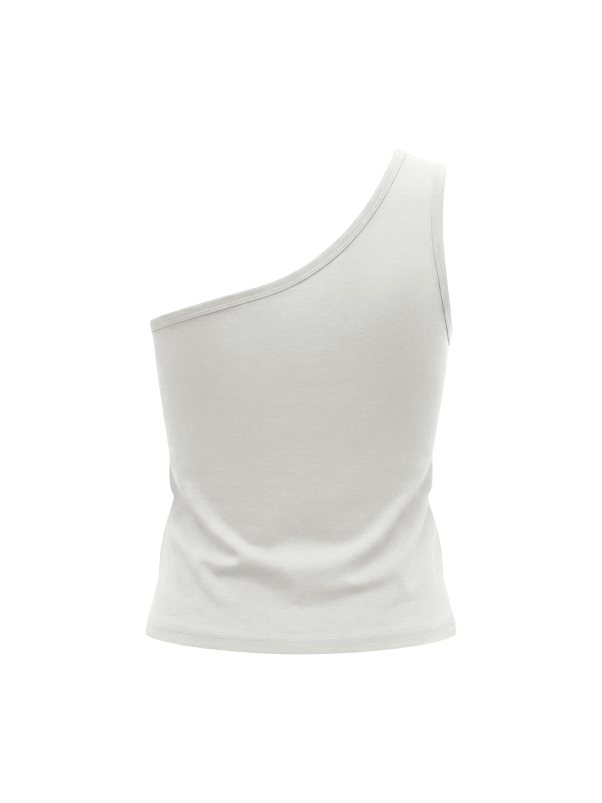 Women's One Shoulder Crop T-Shirt – Slim Fit Trendy Casual Top
