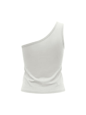 Women's One Shoulder Crop T-Shirt – Slim Fit Trendy Casual Top