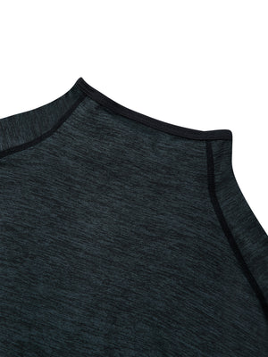Men's Quarter-Zip Raglan Training T-Shirt – Lightweight Performance Athletic Top