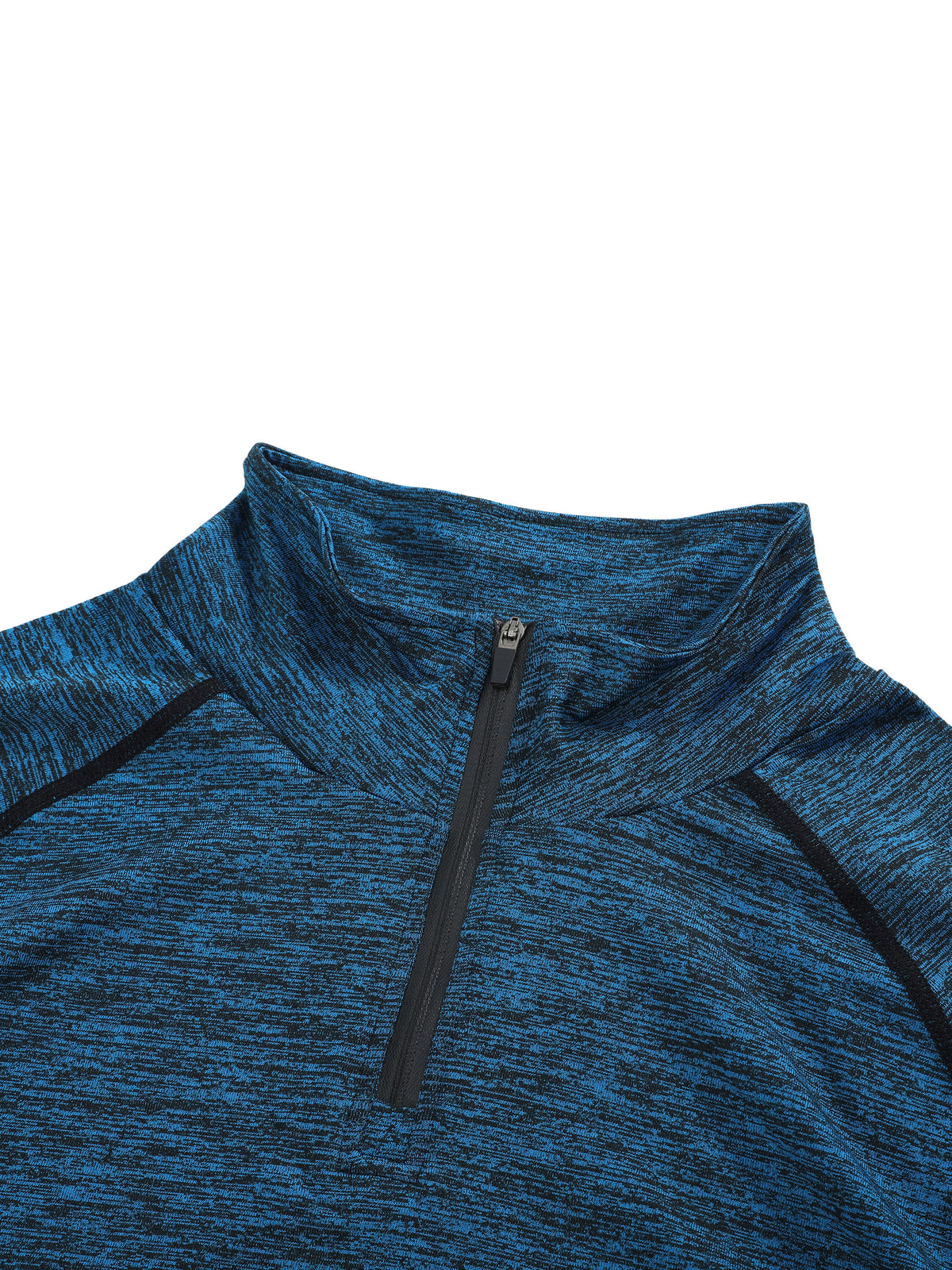 Men's Quarter-Zip Performance Long Sleeve T-Shirt – Lightweight Athletic Training Top