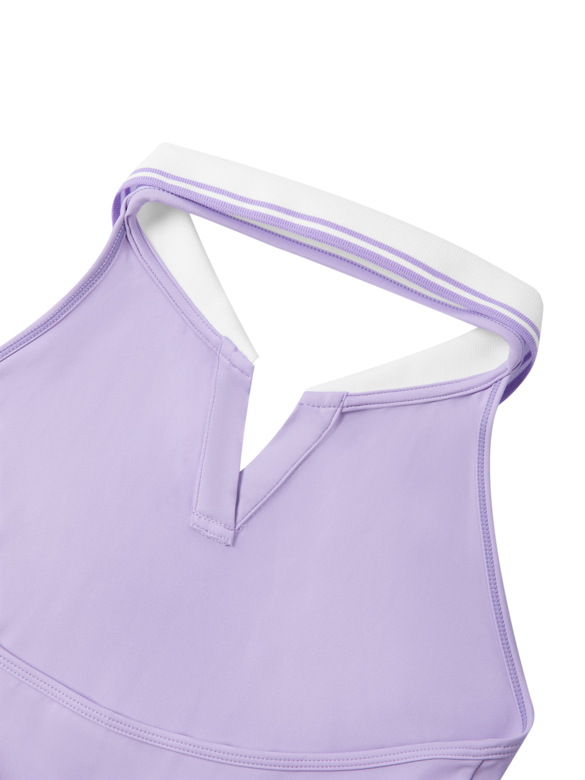 Women's Collared Halter A-Line Tennis Dress – Sleeveless Activewear Dress