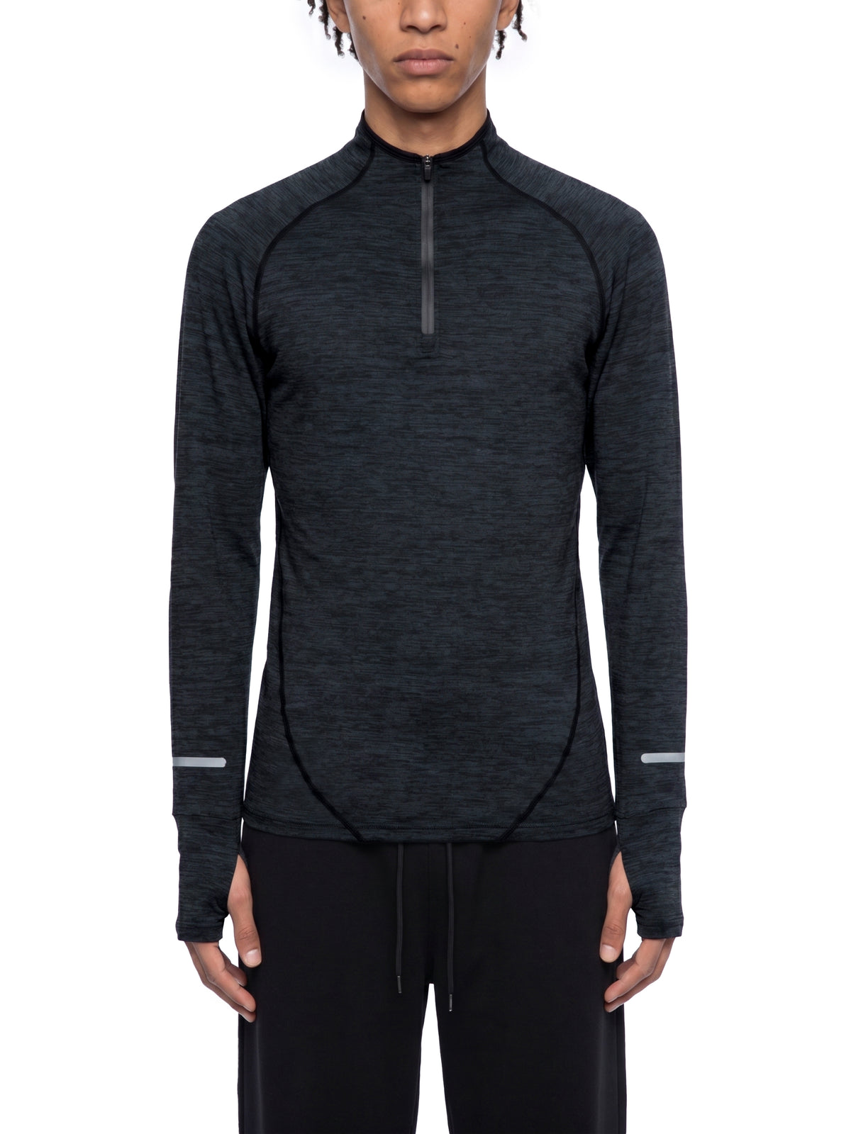 Men's Quarter-Zip Raglan Training T-Shirt – Lightweight Performance Athletic Top