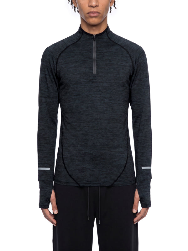 Men's Quarter-Zip Raglan Training T-Shirt – Lightweight Performance Athletic Top