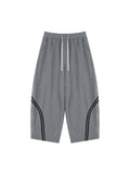 Unisex Wide Leg Piping Sweatpants – Oversized Relaxed Fit Streetwear Joggers