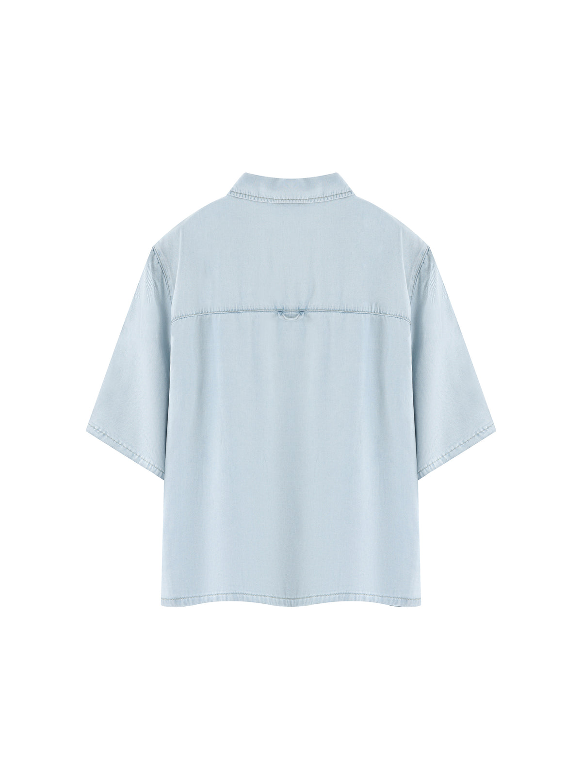 Unisex Vintage Wash Lyocell Drop Shoulder Shirt – Oversized Premium Button-Up