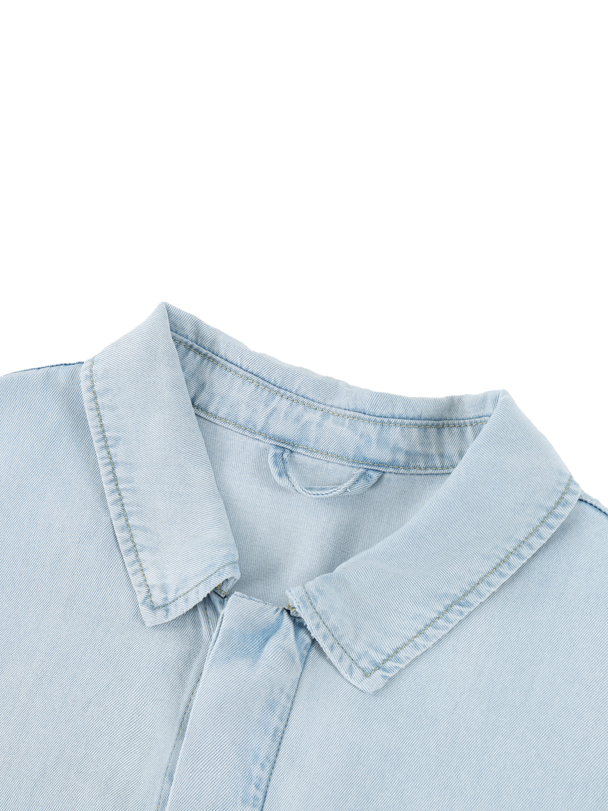 Unisex Vintage Wash Lyocell Drop Shoulder Shirt – Oversized Premium Button-Up