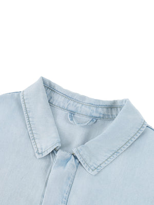 Unisex Vintage Wash Lyocell Drop Shoulder Shirt – Oversized Premium Button-Up