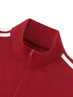 Women's Cropped Full-Zip Short Sleeve T-Shirt – Slim Fit Casual Zip-Up Top