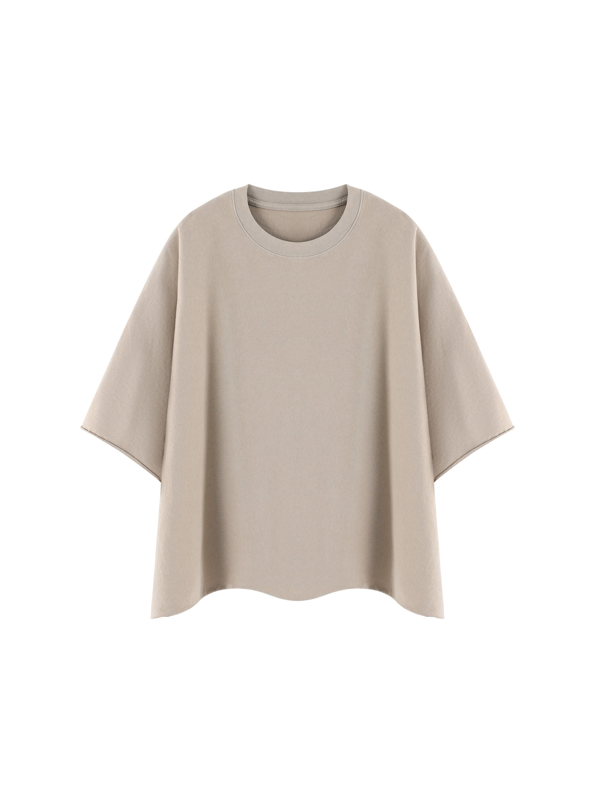 Unisex Heavyweight Boxy Raw Edge T-Shirt – Premium Oversized Streetwear Tee