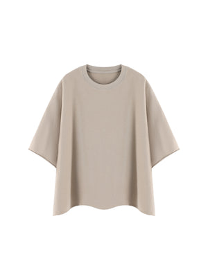 Unisex Heavyweight Boxy Raw Edge T-Shirt – Premium Oversized Streetwear Tee