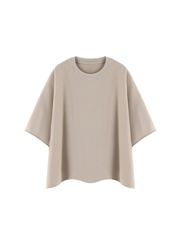 Unisex Heavyweight Boxy Raw Edge T-Shirt – Premium Oversized Streetwear Tee