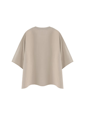 Unisex Heavyweight Boxy Raw Edge T-Shirt – Premium Oversized Streetwear Tee