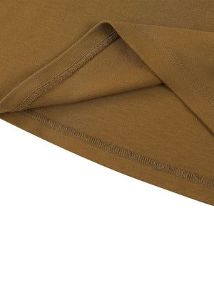Women's Solid Color Knit Maxi Skirt – High-Waisted Stretch Casual Skirt