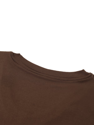 Women's Paneled Crop T-Shirt – Slim Fit Casual Streetwear Tee