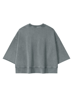 Unisex Mineral Wash Boxy Raw Edge T-Shirt – Premium Oversized Streetwear Tee