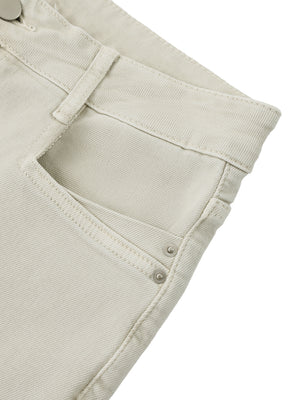 Women's Vintage Wash Flared Leg Jeans – High-Waisted Stretch Denim Pants