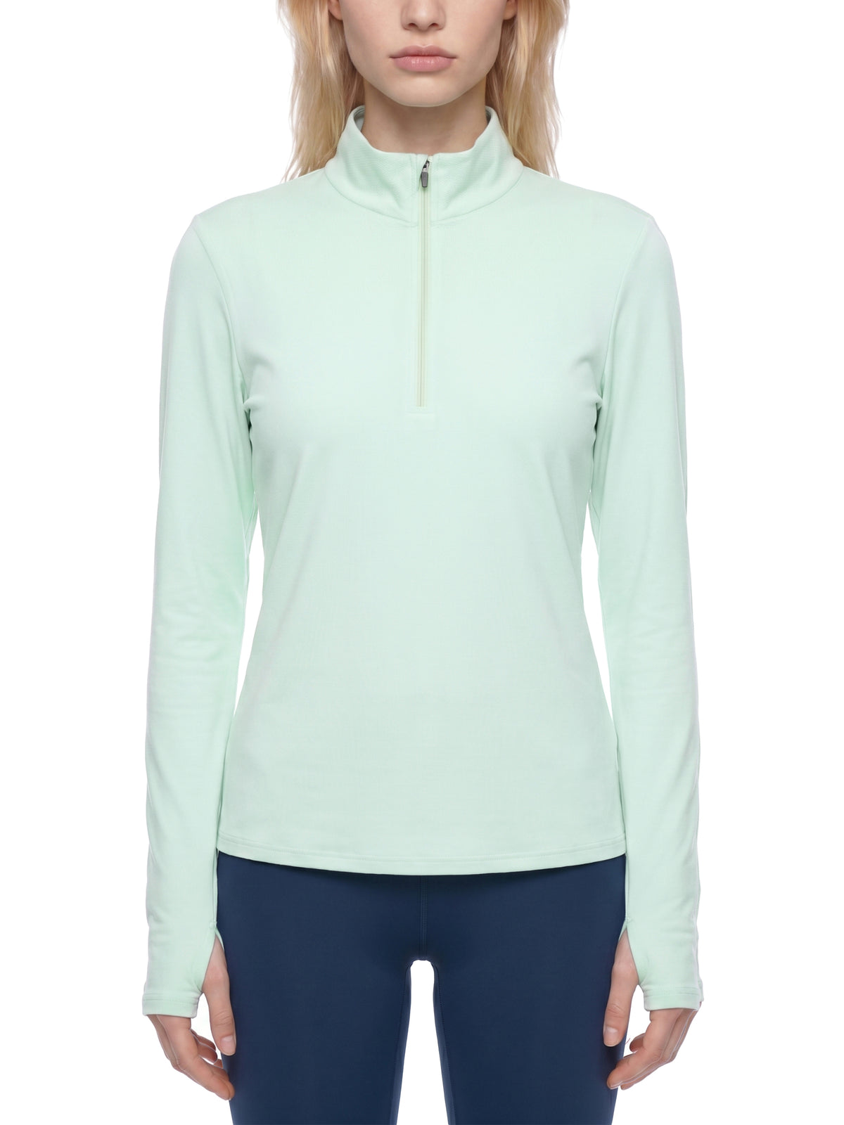 Women's Quarter Zip Yoga Pullover – Performance Activewear Top