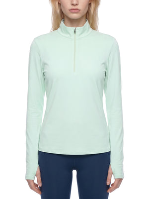 Women's Quarter Zip Yoga Pullover – Performance Activewear Top