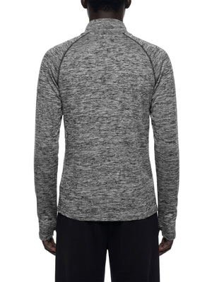 Men's Quarter-Zip Performance Long Sleeve T-Shirt – Lightweight Athletic Training Top