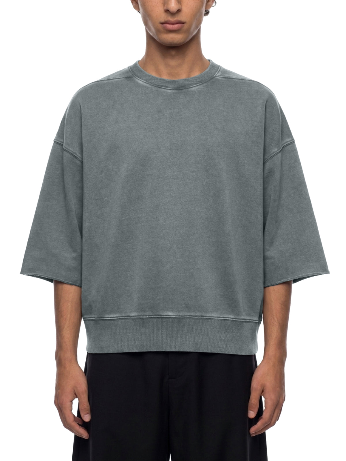 Unisex Mineral Wash Boxy Raw Edge T-Shirt – Premium Oversized Streetwear Tee