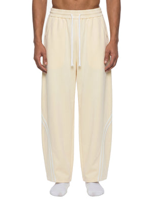 Unisex Wide Leg Piping Sweatpants – Oversized Relaxed Fit Streetwear Joggers