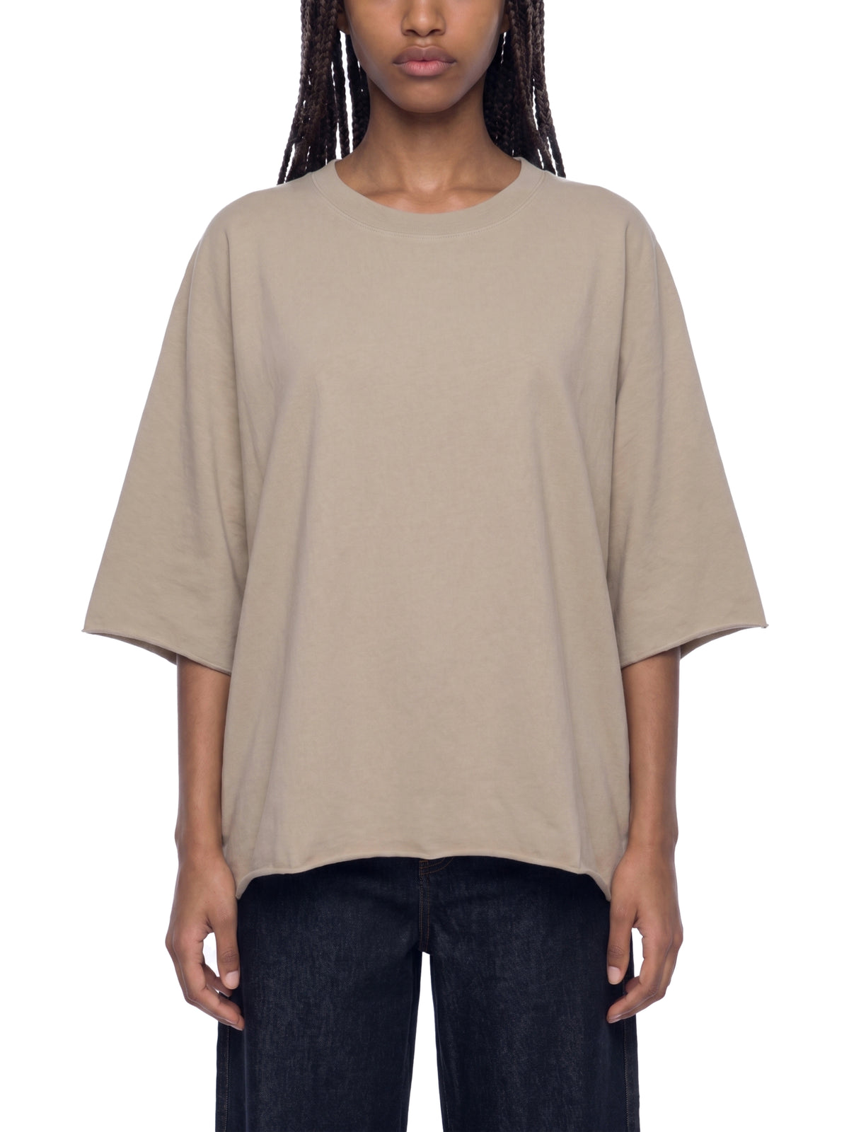 Unisex Heavyweight Boxy Raw Edge T-Shirt – Premium Oversized Streetwear Tee