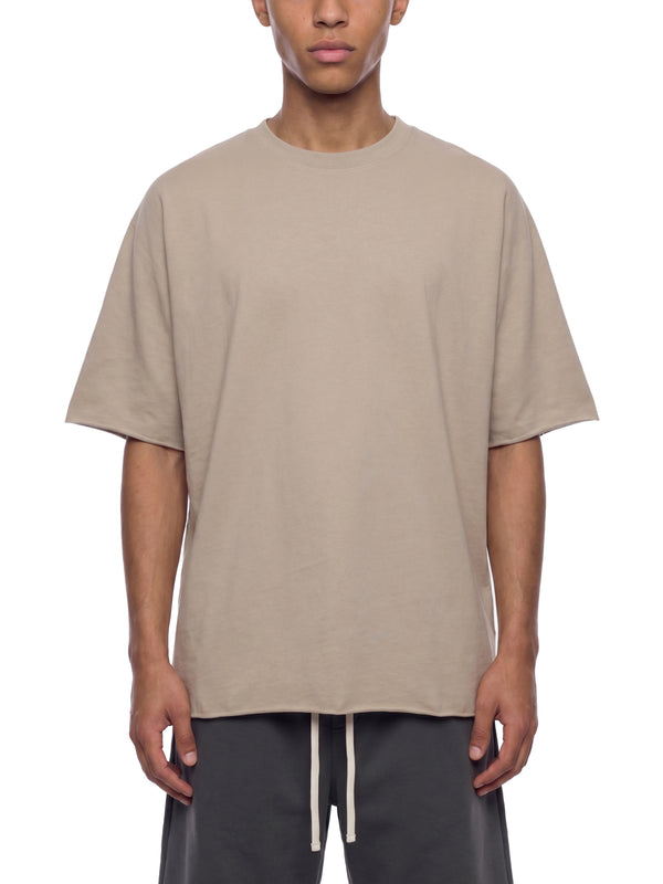 Unisex Heavyweight Boxy Raw Edge T-Shirt – Premium Oversized Streetwear Tee