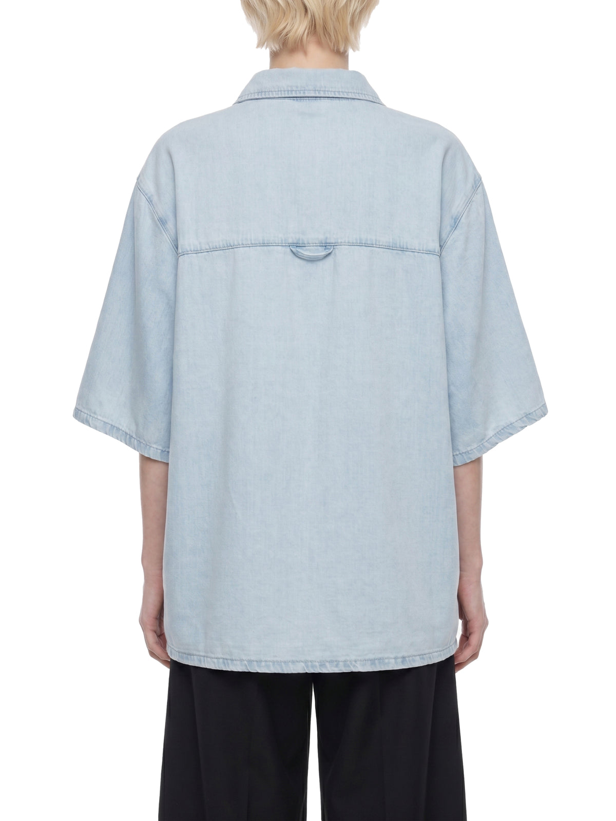Unisex Vintage Wash Lyocell Drop Shoulder Shirt – Oversized Premium Button-Up