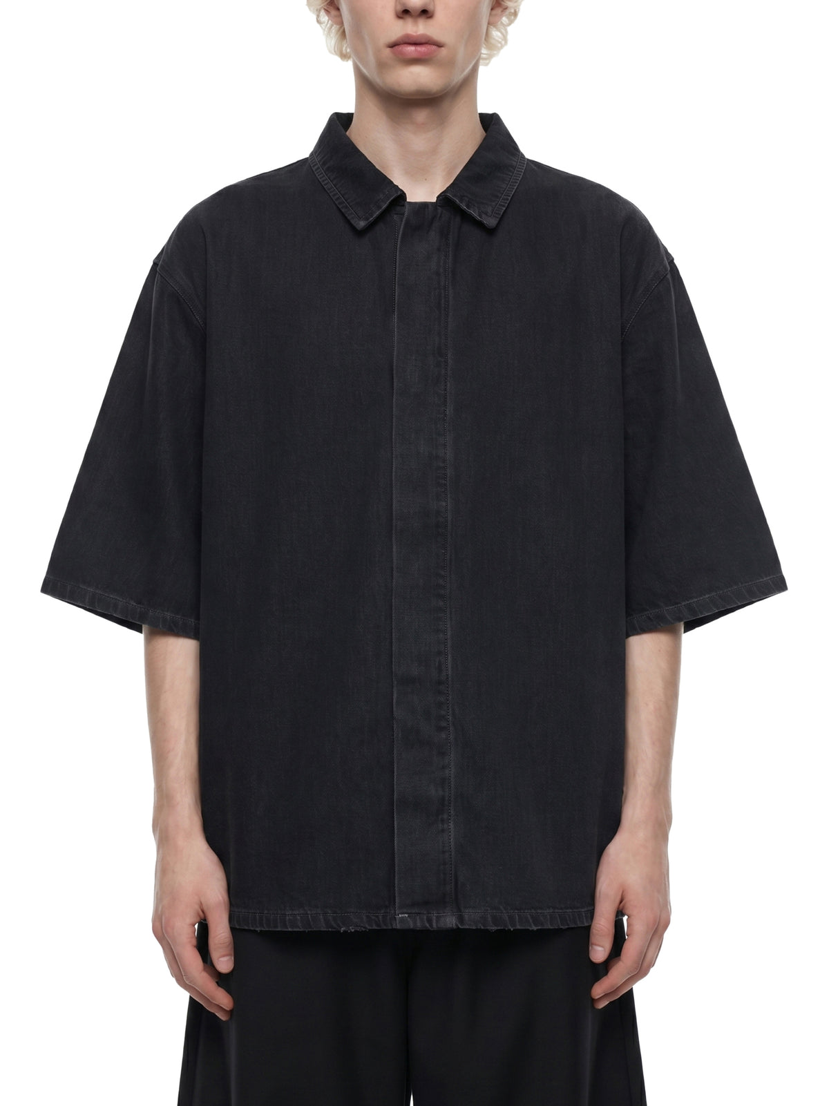 Unisex Vintage Wash Lyocell Drop Shoulder Shirt – Oversized Premium Button-Up