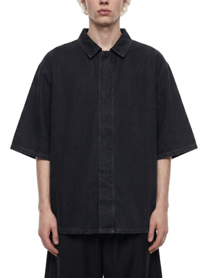 Unisex Vintage Wash Lyocell Drop Shoulder Shirt – Oversized Premium Button-Up