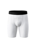 Men's Performance Compression Cycling Shorts featuring a tight athletic fit, breathable moisture-wicking stretch fabric, and lightweight construction for cycling, gym workouts, running, and high-performance training by MYN2O.