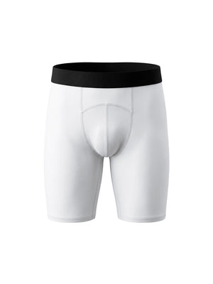 Men's Performance Compression Cycling Shorts featuring a tight athletic fit, breathable moisture-wicking stretch fabric, and lightweight construction for cycling, gym workouts, running, and high-performance training by MYN2O.