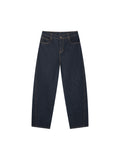 Men's Vintage Wash Barrel Leg Jeans – Relaxed Fit Premium Denim