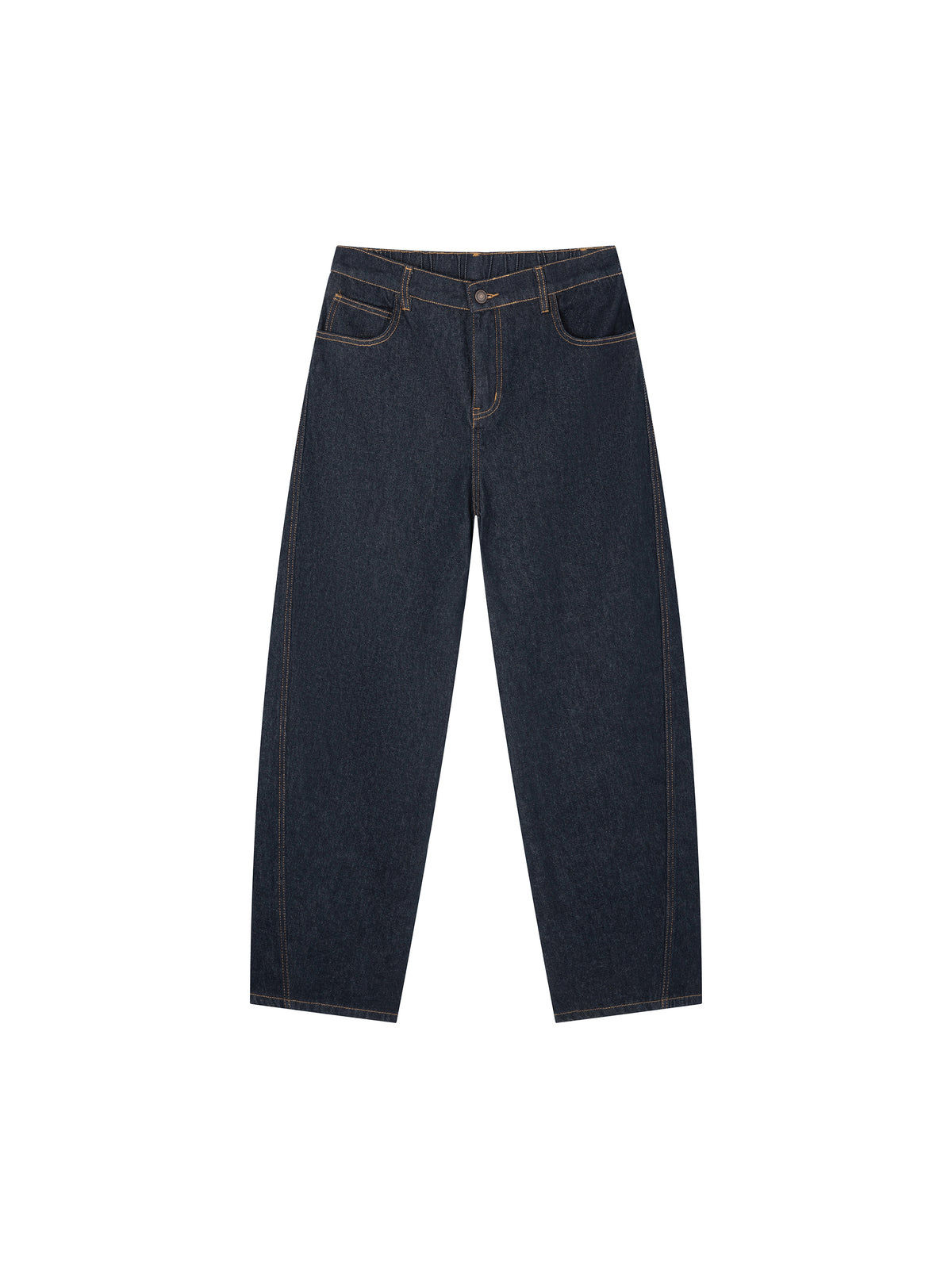 Men's Vintage Wash Barrel Leg Jeans – Relaxed Fit Premium Denim