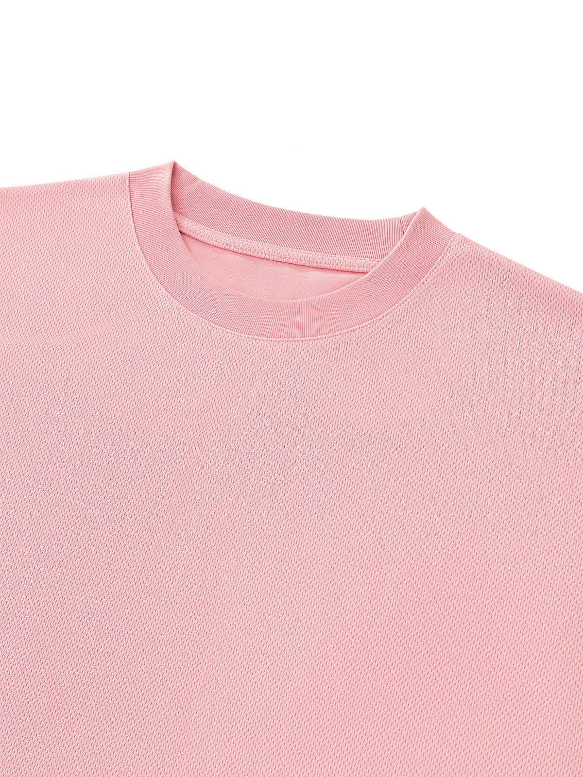 Unisex Boxy Mesh Crewneck T-Shirt – Oversized Breathable Streetwear Tee