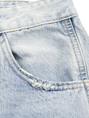Men's Vintage Wash Sunfade Barrel Leg Jeans
