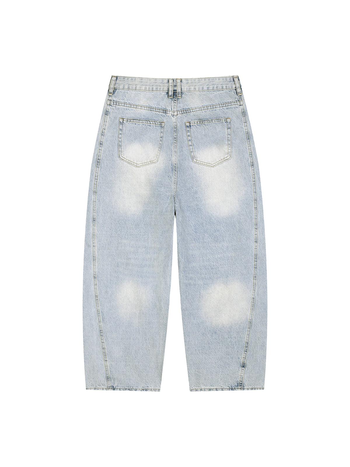 Men's Vintage Wash Sunfade Barrel Leg Jeans