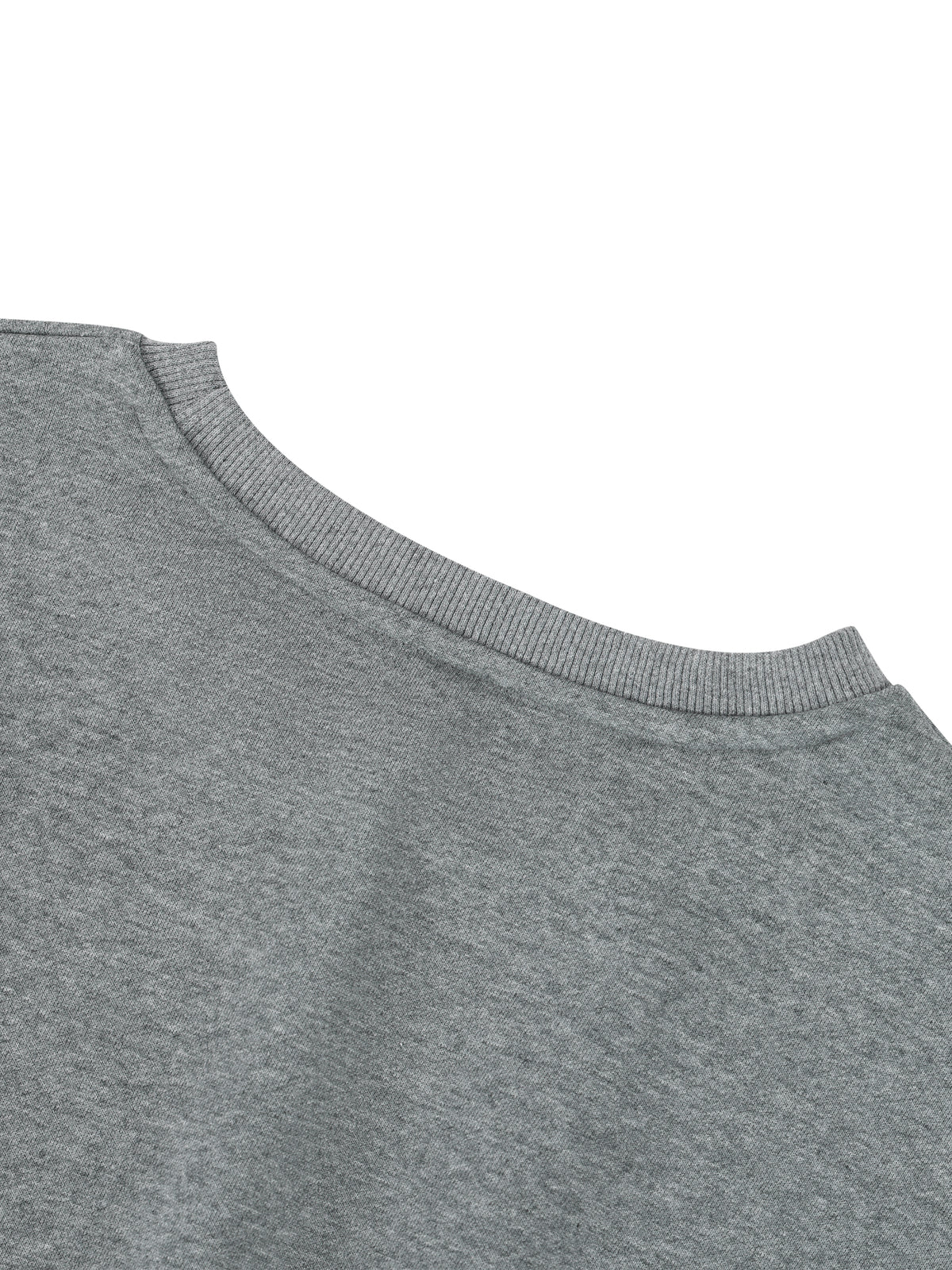 Women's Boxy Cropped Crewneck Sweatshirt – Oversized Casual Fleece Pullover