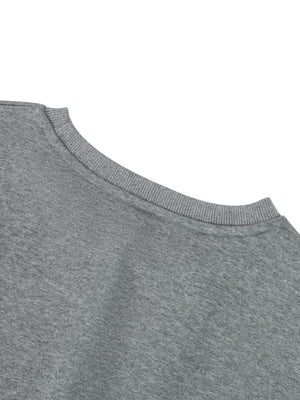 Women's Boxy Cropped Crewneck Sweatshirt – Oversized Casual Fleece Pullover