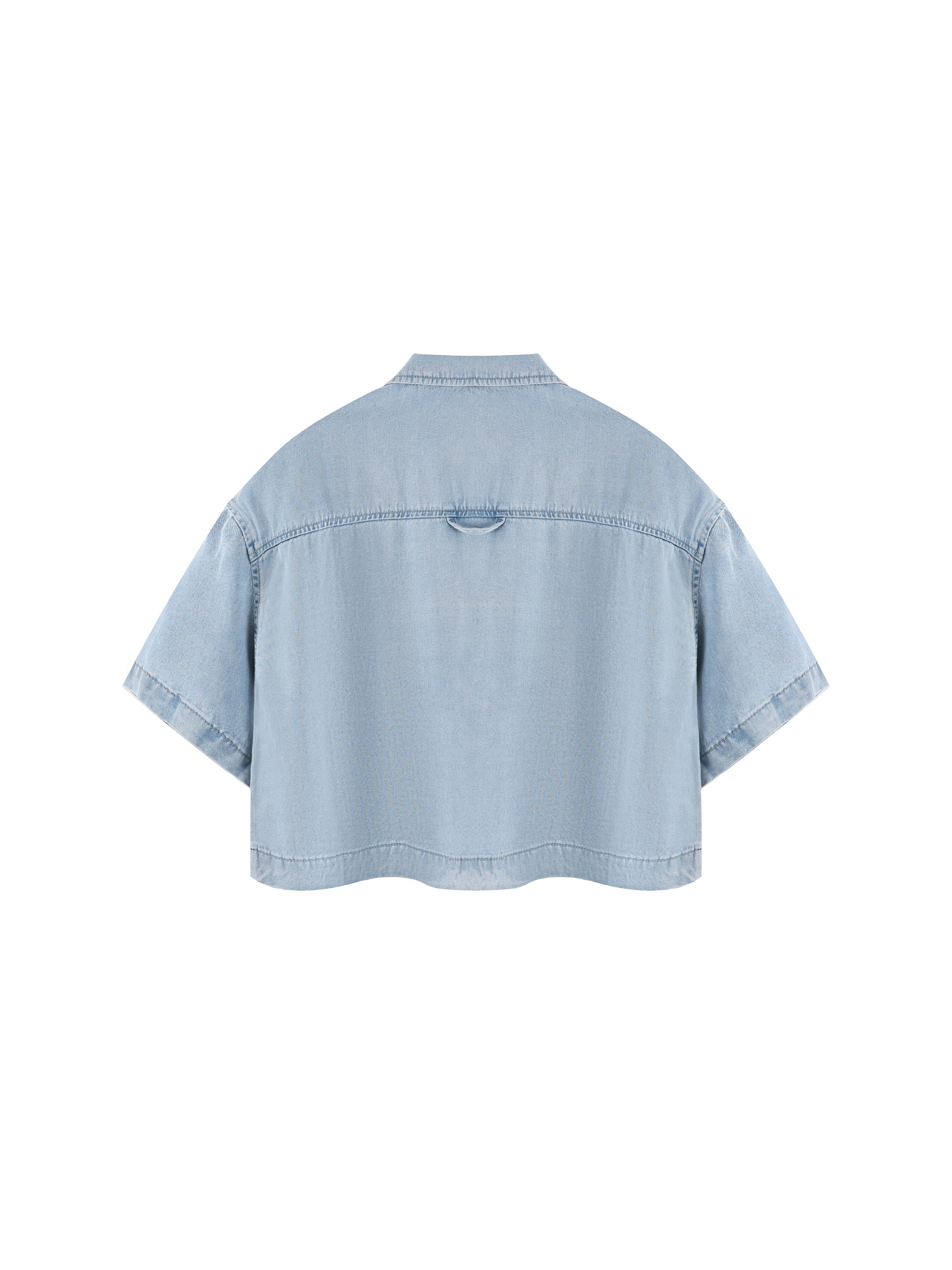 Women's Vintage Wash Boxy Cropped Shirt