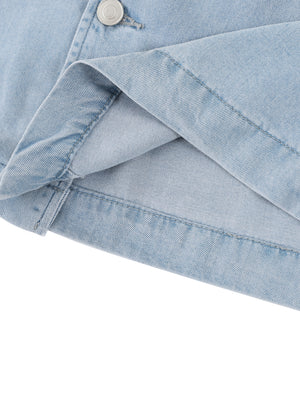 Women's Vintage Wash Boxy Cropped Shirt – Oversized Retro Crop Top Streetwear Tee
