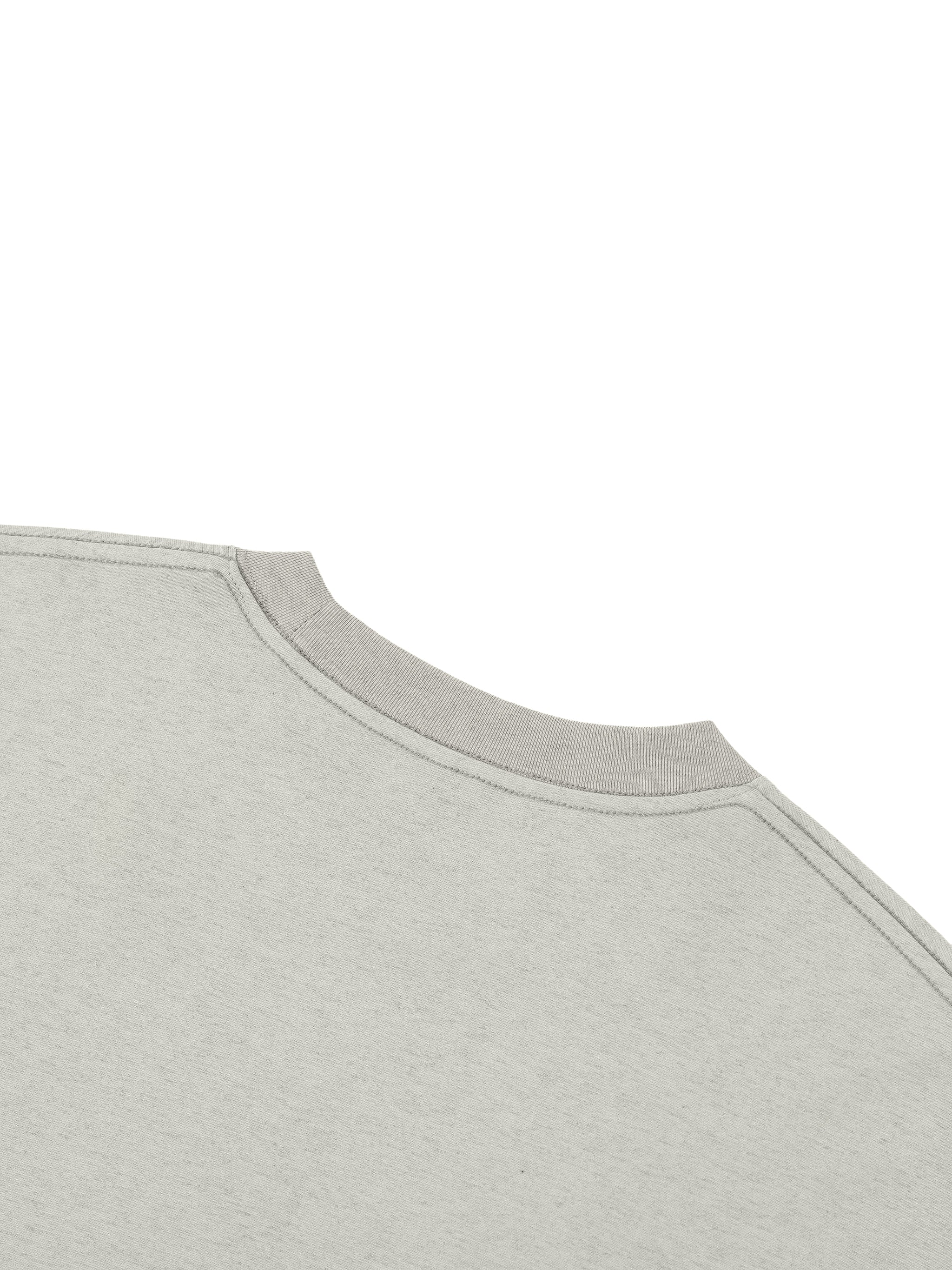 Unisex Boxy Plaid-Lined Double-Face T-Shirt