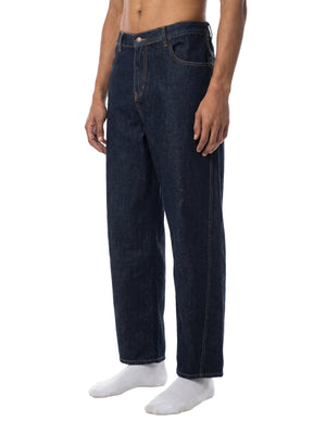Men's Vintage Wash Barrel Leg Jeans – Relaxed Fit Premium Denim