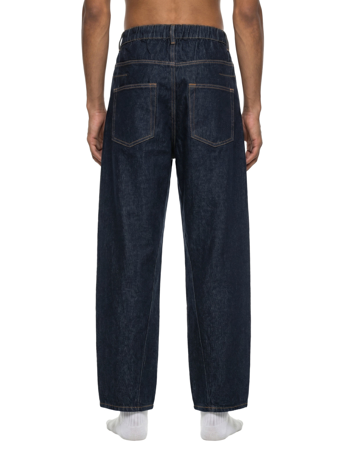 Men's Vintage Wash Barrel Leg Jeans – Relaxed Fit Premium Denim